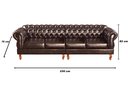 Ver imagem 6 de Conjunto Sofá 4 Lugares E 2 Poltronas Chesterfield Com Capitonê Duquesa - Couríssimo Marrom Café