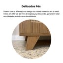 Ver mais imagens de Conjunto de 3 Estantes 6 Portas com Resistentes Dobradiça de Metal Trama Marrom/Carvalho