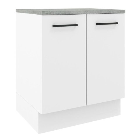 Balcão Armário de Cozinha 70 cm 2 Portas Branco Agata Madesa