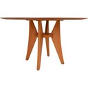 Ver imagem 3 de Mesa Jantar Ipanema Redonda em Madeira Maciça 136cm Amêndoa