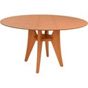Ver imagem 1 de Mesa Jantar Ipanema Redonda em Madeira Maciça 136cm Amêndoa