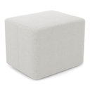 Ver imagem 7 de Kit 02 Puffs Decorativos Living Yumi Retangular 60cm Bouclê Off White - Desk Design