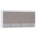 Ver imagem 1 de Armário Aéreo Maleiro Modulado 165cm 3 Portas Alpes Luciane Móveis