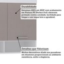 Ver imagem 4 de Armário Aéreo Maleiro Modulado 165cm 3 Portas Alpes Luciane Móveis