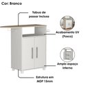 Ver imagem 4 de Tabua de Passar com Balcao 90 Cm 2 Portas B04 Branco Novam