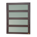Ver imagem 1 de Basculante Alumínio 80 x 40 Elite V.Boreal Marrom Corten Brimak