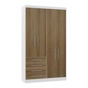 Ver imagem 1 de Guarda Roupa Dormitório Modulado Alpes 4 Portas 4 Gavetas - Módulo Luciane:avelã