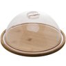 Conjunto Queijeira Redonda e Porta Frios Bambu com Tampa Plástica Lyor Mesa Posta - 9