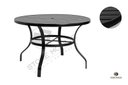 Ver imagem 2 de Mesa de Alumínio Antonella p/ Área Gourmet Redonda 90cm:Preto