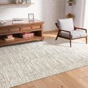 Ver imagem 2 de Tapete Sala Quarto Artesanal 1,40 X 2,00m Caramelo Mesclado Antiderrapante Rústico Moderno Elegante