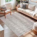 Ver imagem 6 de Tapete Sala Quarto Artesanal 1,40 X 2,00m Caramelo Mesclado Antiderrapante Rústico Moderno Elegante