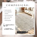 Ver mais imagens de Tapete Sala Quarto Artesanal 1,40 X 2,00m Caramelo Mesclado Antiderrapante Rústico Moderno Elegante