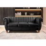 Sofá Realeza Decorativo 3 Lugares Chesterfield Colonial Preto - 5