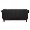 Sofá Realeza Decorativo 3 Lugares Chesterfield Colonial Preto - 3