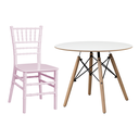 Ver imagem 1 de Conjunto Infantil Mesa Eames 60cm com Cadeira Tiffany Polipropileno Kids