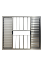 Ver imagem 1 de Veneziana 6 Folhas Aluminio Brilhante com Grade 1,00x1,20