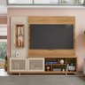 Estante Home para TV até 75 Polegadas com Espelho 2 Portas 5 Nichos 3 Prateleiras Linus Caemmun - 1