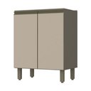 Ver imagem 1 de Balcão Henn 2 Portas Sem Tampo Connect 60 Cm C78 Duna/Cristal