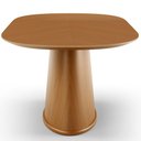 Ver imagem 5 de Mesa de Jantar 6 Lugares Orgânica Valência 160x100 Cm M04 Castanho - Lyam Decor