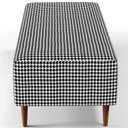 Ver imagem 7 de Puff Decorativo Sala de Estar Bali W01 Pés Palito 120x50cm Pied Poule - Lyam Decor