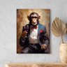 Quadro Decorativo Animais Monkey Evolution - 200x120 Cm - 1