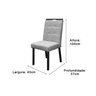Conjunto 4 Cadeiras de Jantar Cinza 3790 Camile - 2