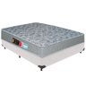 Cama Box Branco e Colchão Sleep Max D33 Casal Castor - 1