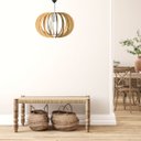 Ver imagem 2 de Luminária Teto tipo Pendente OLIMPÍA MDF Completa -:MDF CRU