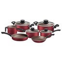 Ver imagem 2 de Jogo de Panelas 7 Pcs Antiaderente Paris Vermelho Tramontina 28599702