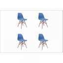 Ver imagem 2 de Kit 4 Cadeiras Eiffel Pp Madeira