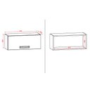 Ver imagem 3 de Armário Aéreo Geladeira Ametista 70 Cm Freijó Supremo - Kits Paraná