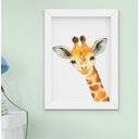 Ver imagem 2 de Kit Quadro Infantil Bebê Menino Menina Safari Aquarela 5 Peças