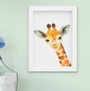 Ver imagem 2 de Kit Quadro Infantil Bebê Menino Menina Safari Aquarela 5 Peças