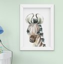Ver imagem 5 de Kit Quadro Infantil Bebê Menino Menina Safari Aquarela 5 Peças