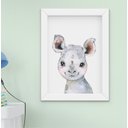 Ver imagem 6 de Kit Quadro Infantil Bebê Menino Menina Safari Aquarela 5 Peças