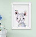 Ver imagem 6 de Kit Quadro Infantil Bebê Menino Menina Safari Aquarela 5 Peças