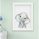 Ver imagem 3 de Kit Quadro Infantil Bebê Menino Menina Safari Aquarela 5 Peças