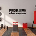 Ver imagem 3 de Adesivo de Parede Frase Desista de Desistir Motivação Academia Kanto Store Adesivo de Parede Logo Ac