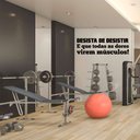 Ver imagem 1 de Adesivo de Parede Frase Desista de Desistir Motivação Academia Kanto Store Adesivo de Parede Logo Ac