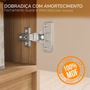 Ver mais imagens de Guarda Roupa Solteiro 180cm 4 Portas Barcelona Politorno Móveis