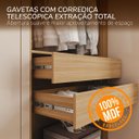 Ver imagem 7 de Guarda Roupa Solteiro 180cm 4 Portas Barcelona Politorno Móveis