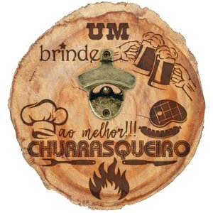 Abridor de Tampinhas - Um Brinde Ao ... - 22 X 23 Cm