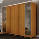 Ver imagem 1 de Guarda Roupa Casal com Vidro Reflecta 6 Portas 6 Gavetas 100% MDF Prime