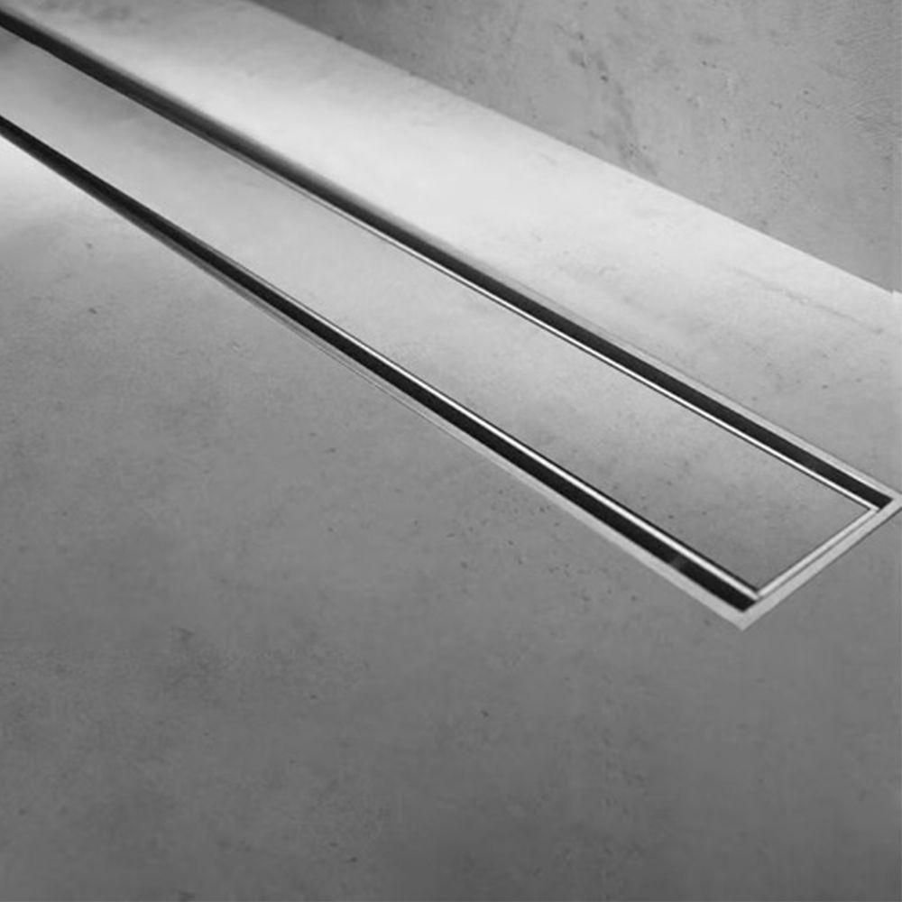 Ralo Linear Oculto Inox 40cm Invisivel Banheiro Lavabo Anti Odor Anti Inseto Resistente Seguro - 5
