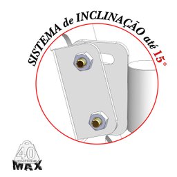 SUPORTE TV 10" a 56" VESA 400X400 3 MOVIMENTOS BRANCO - 7