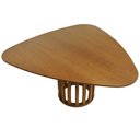 Ver imagem 4 de Mesa de Jantar Armonia Tampo Triangular 156x153cm Base Redonda - Amêndoa -tampo Triangular 156x153cm