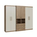 Ver imagem 3 de Guarda-Roupa Casal 6 Portas 3 Gavetas Gerânio Decibal Móveis