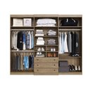 Ver imagem 2 de Guarda-Roupa Casal 6 Portas 3 Gavetas Gerânio Decibal Móveis
