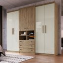 Ver imagem 1 de Guarda-Roupa Casal 6 Portas 3 Gavetas Gerânio Decibal Móveis