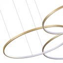 Ver imagem 4 de Pendente Led 5 Anéis / Aros 3000k 163w Bivolt Ø200x500cm Alumínio - Astra Led